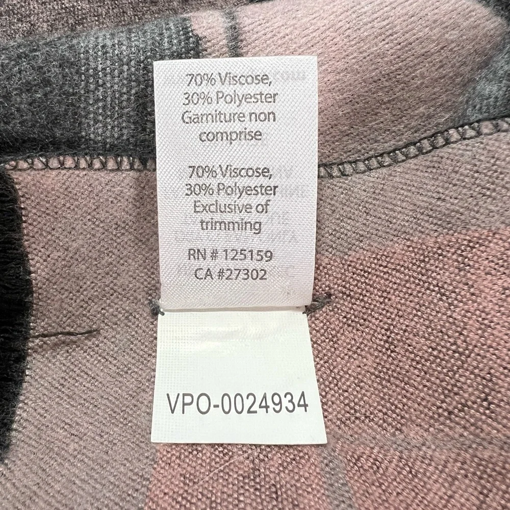 Soia & Kyo Larisa Blanket Scarf gray pink wrap